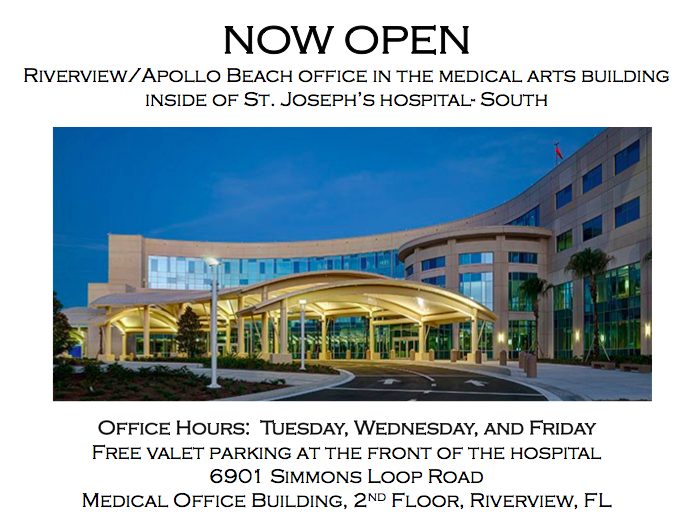 Orthopaedic Medical Group of Tampa Bay | 6901 Simmons Loop, Medical Office Building, Suite 201, Riverview, FL 33578, USA | Phone: (813) 684-2663