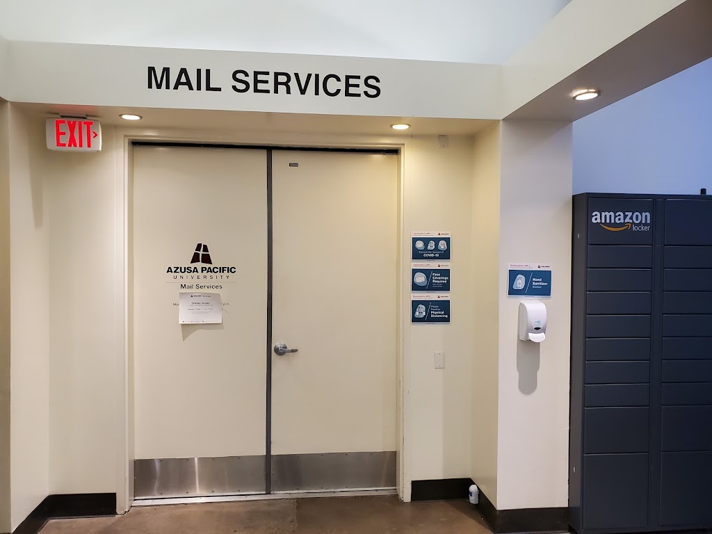 Azusa Pacific University - University Mail Services Receiving | 701 E Foothill Blvd, Azusa, CA 91702 | Phone: (626) 815-5002