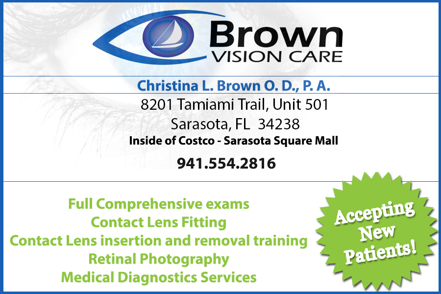 Christina L. Brown, OD | 8201 S Tamiami Trail UNIT 501, Sarasota, FL 34238, USA | Phone: (941) 923-7337