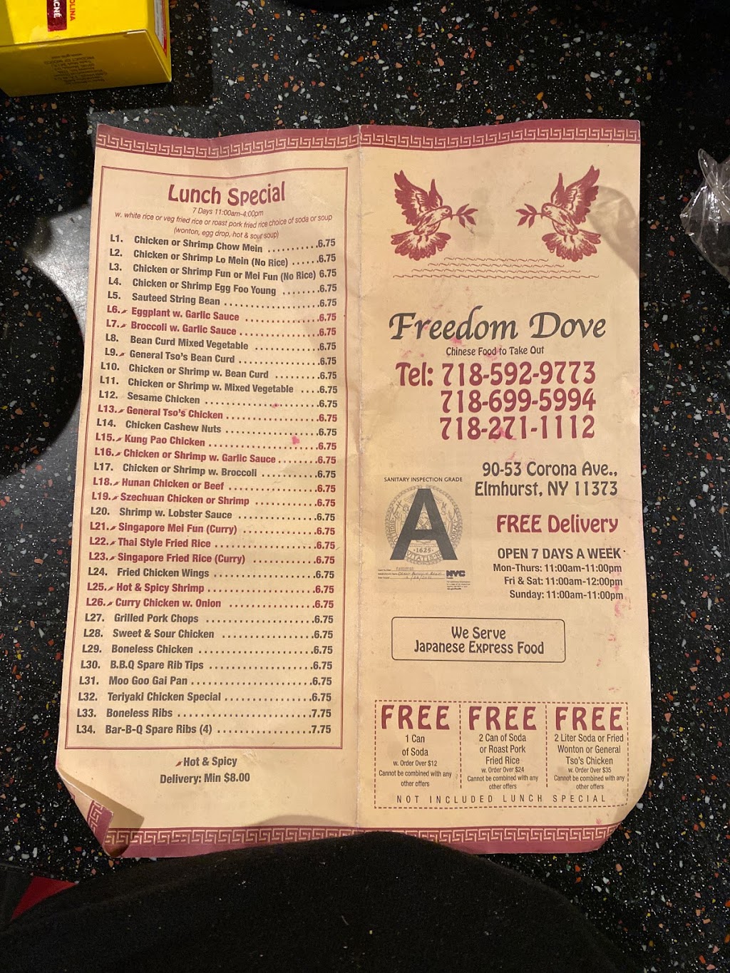 Freedom Dove | 9053 Corona Ave., Flushing, NY 11373, USA | Phone: (718) 592-9773