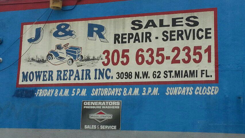J & R Mower Repair | 3098 NW 62nd St, Miami, FL 33147, USA | Phone: (305) 635-2351