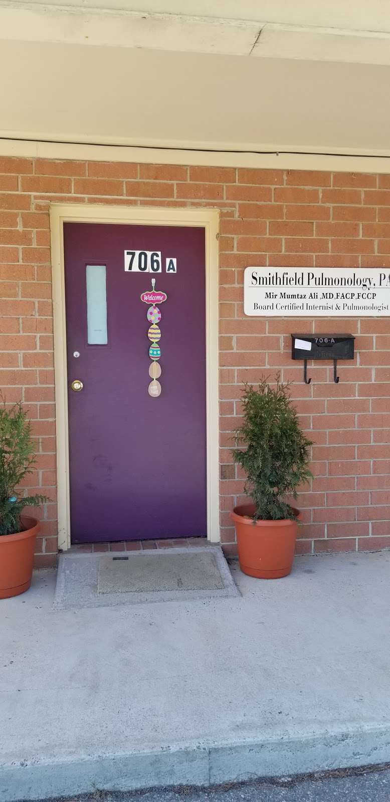 Smithfield Pulmonology: Mir Mumtaz Ali MD | 4662, 706 Wilkins St # A, Smithfield, NC 27577, USA | Phone: (919) 989-1800