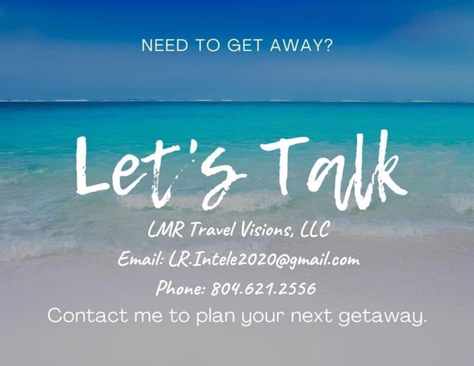 LMR Travel Visions, LLC | 5408 Williams Rd, Sutherland, VA 23885 | Phone: (804) 621-2556