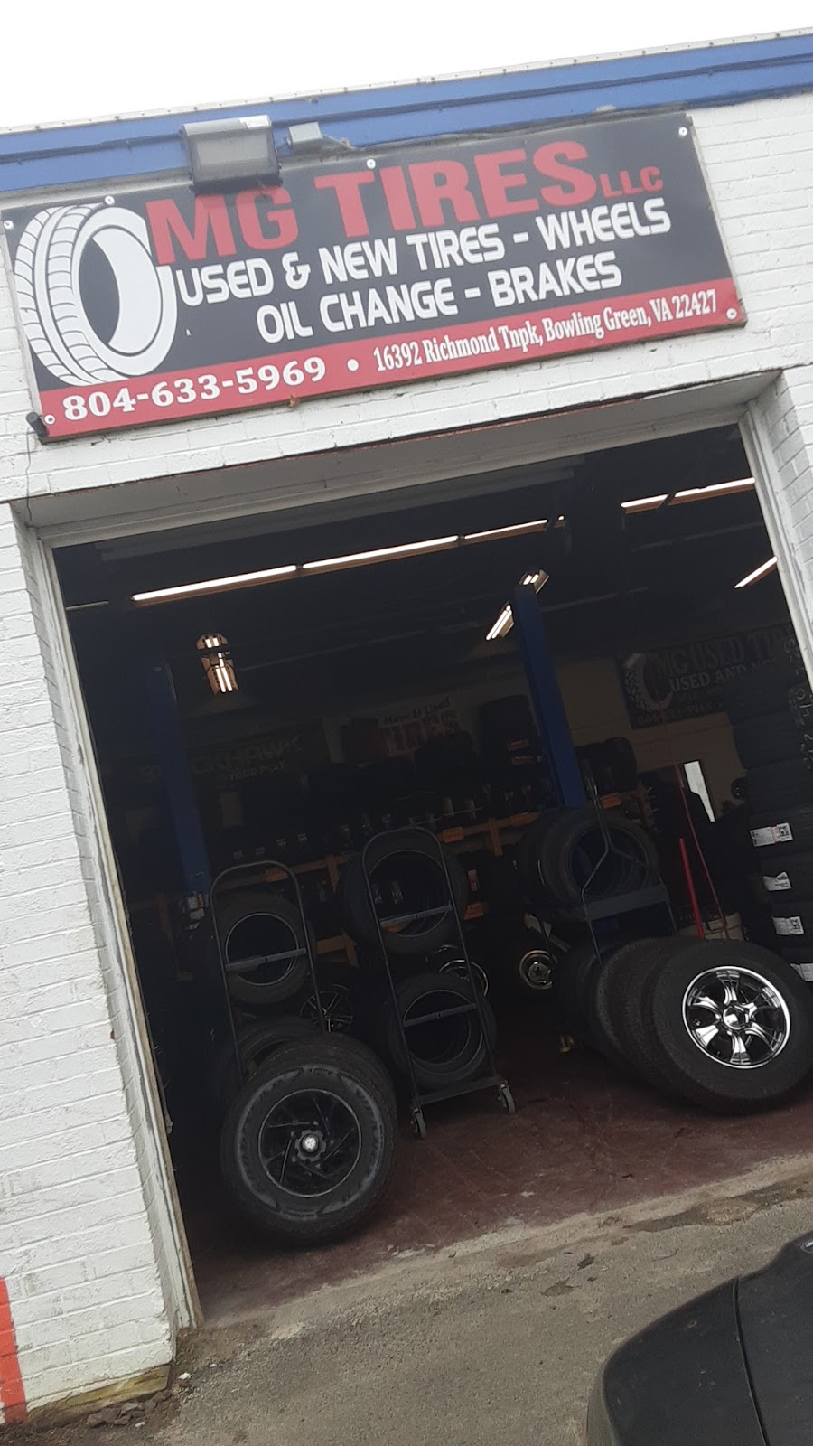 MG Used Tires | 16392 Richmond Turnpike, Bowling Green, VA 22427, USA | Phone: (804) 633-5969