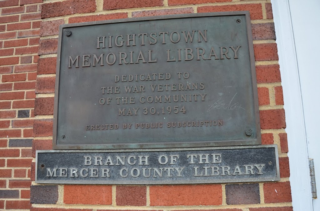 Mercer County Library: Hightstown Memorial Branch | 114 Franklin St, Hightstown, NJ 08520, USA | Phone: (609) 448-1474