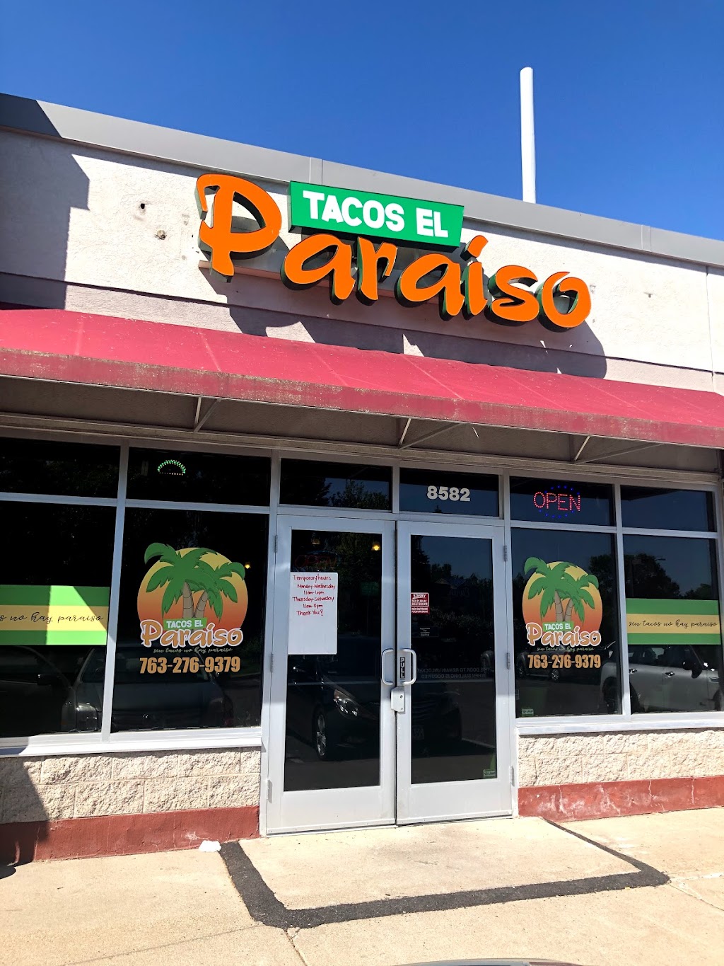 Tacos El Paraiso | 8582 Edinburgh Centre Dr, Brooklyn Park, MN 55443, USA | Phone: (763) 276-9379