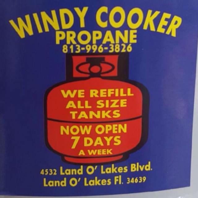 Windy Cookers & Propane | 4532 Land O Lakes Blvd, Land O Lakes, FL 34639, USA | Phone: (813) 996-3826