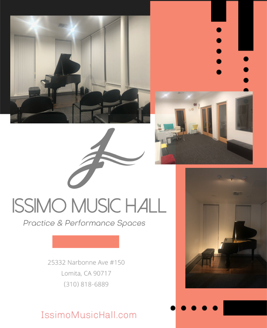 Issimo Music Hall | 25332 Narbonne Ave Suite 150, Lomita, CA 90717, USA | Phone: (424) 378-2704