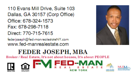 Fed-Man Real Estate, LLC | 110 Evans Mill Dr, Dallas, GA 30157, USA | Phone: (678) 324-1573