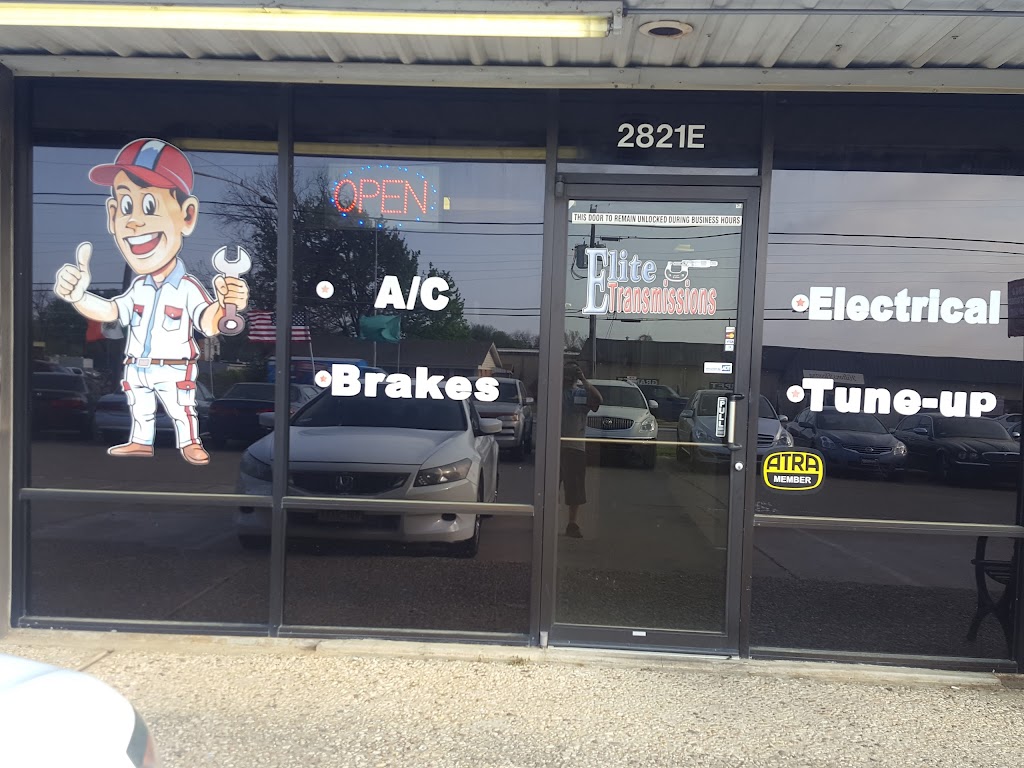 Elite Transmissions | 2821 W Division St Suite E, Arlington, TX 76012, USA | Phone: (817) 861-6797