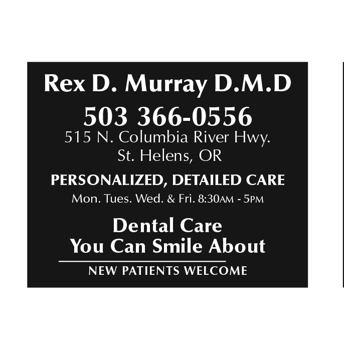Rex Murray DMD | 515 N Columbia River Hwy, St Helens, OR 97051, USA | Phone: (503) 366-0556