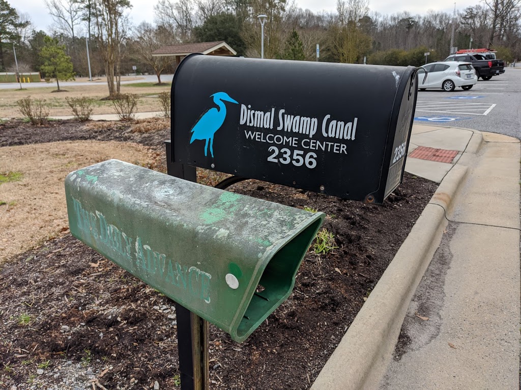 Dismal Swamp Canal Welcome Center | 2356 US-17, South Mills, NC 27976, USA | Phone: (252) 771-8333