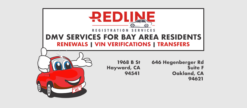 Redline Registration Services | 646 Hegenberger Rd Suite F, Oakland, CA 94621, USA | Phone: (510) 957-5289