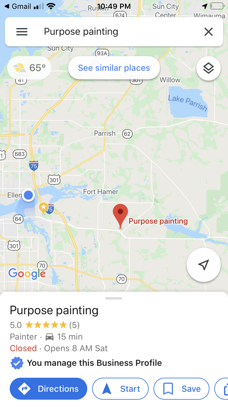 Purpose painting | 13601 18th Pl E, Bradenton, FL 34212, USA | Phone: (941) 345-6140