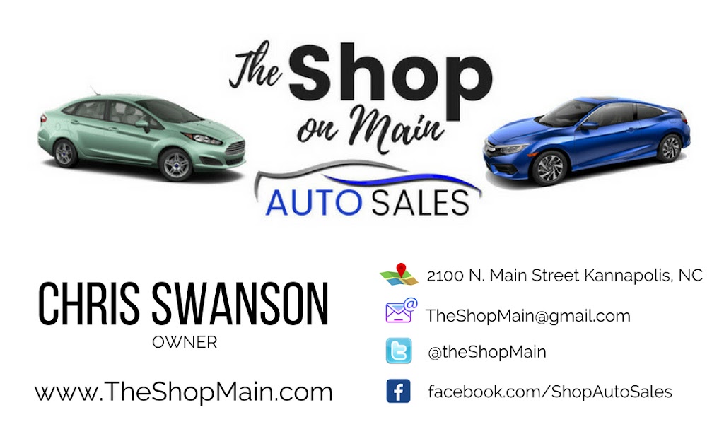 The Shop on Main Auto Sales | 2100 N Main St, Kannapolis, NC 28081, USA | Phone: (704) 430-0040