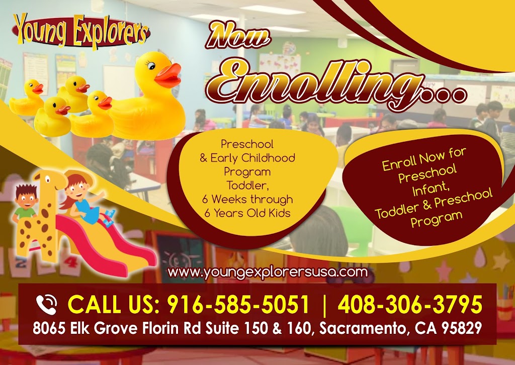 Pre School - Young Explorers Sacramento | 8065 Elk Grove Florin Rd suite 150 & 160, Sacramento, CA 95829 | Phone: (408) 306-3795