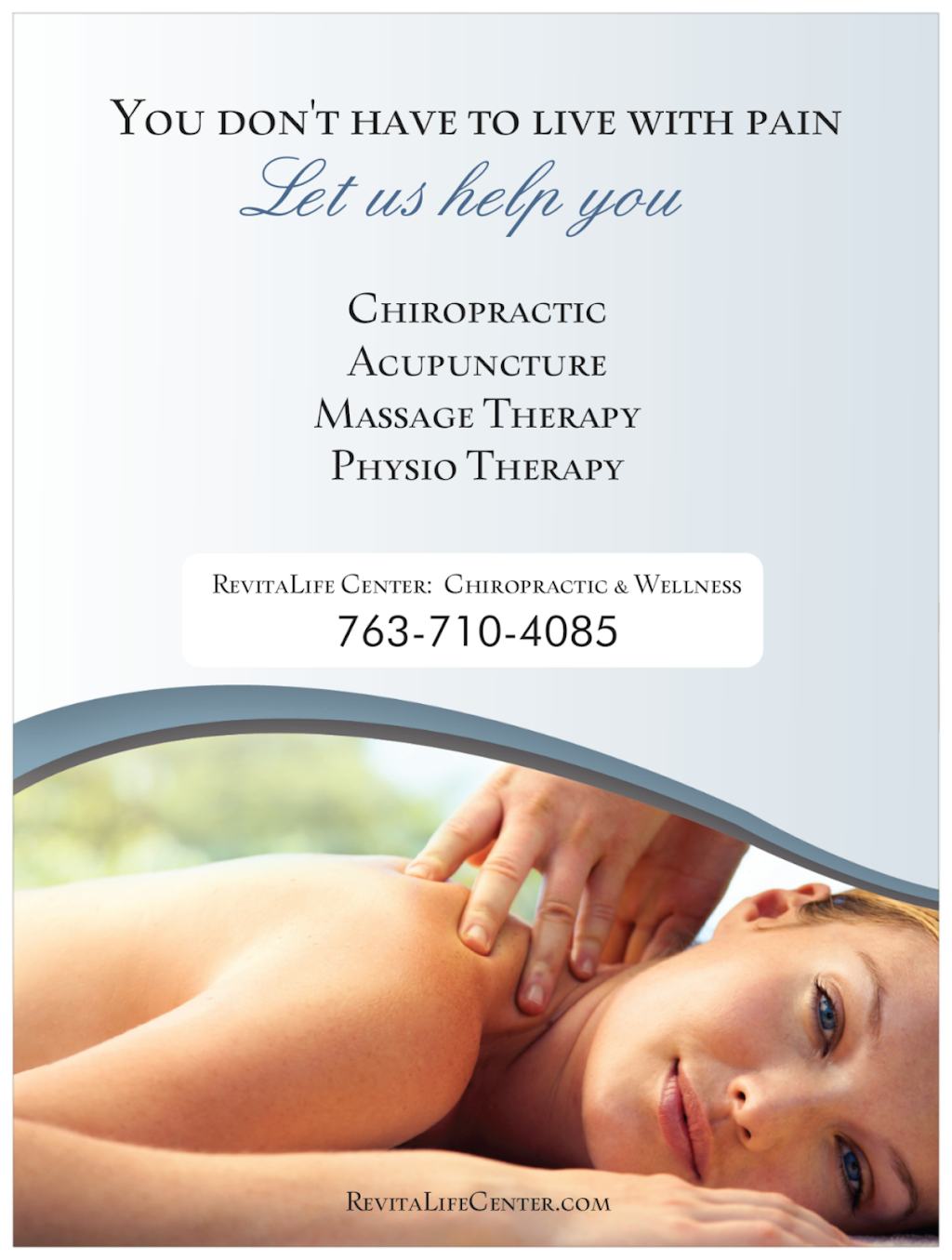 RevitaLife Center: Chiropractic & Wellness | 8097 MN-65, Spring Lake Park, MN 55432 | Phone: (763) 710-4085