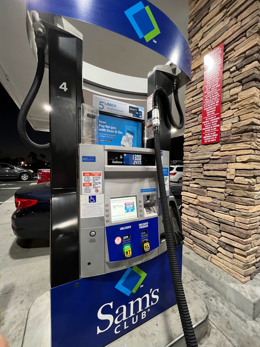 Sams Club Gas Station | 603 S Placentia Ave, Fullerton, CA 92831, USA | Phone: (714) 738-7755