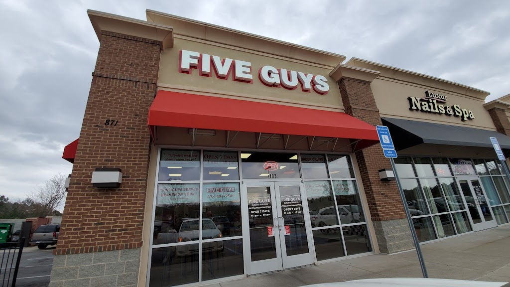 Five Guys | 871 Ridgewalk Pkwy, Woodstock, GA 30188, USA | Phone: (678) 494-9500