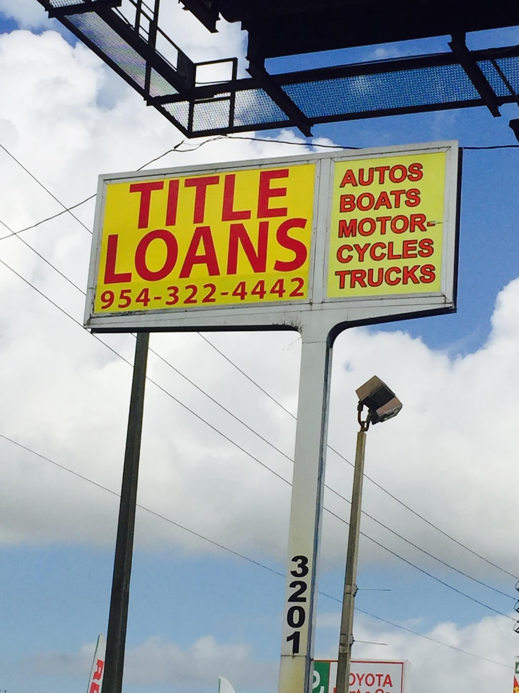 Sunshine Title Loans | 3201 N State Rd 7 Suite B, Hollywood, FL 33021, USA | Phone: (954) 322-4442