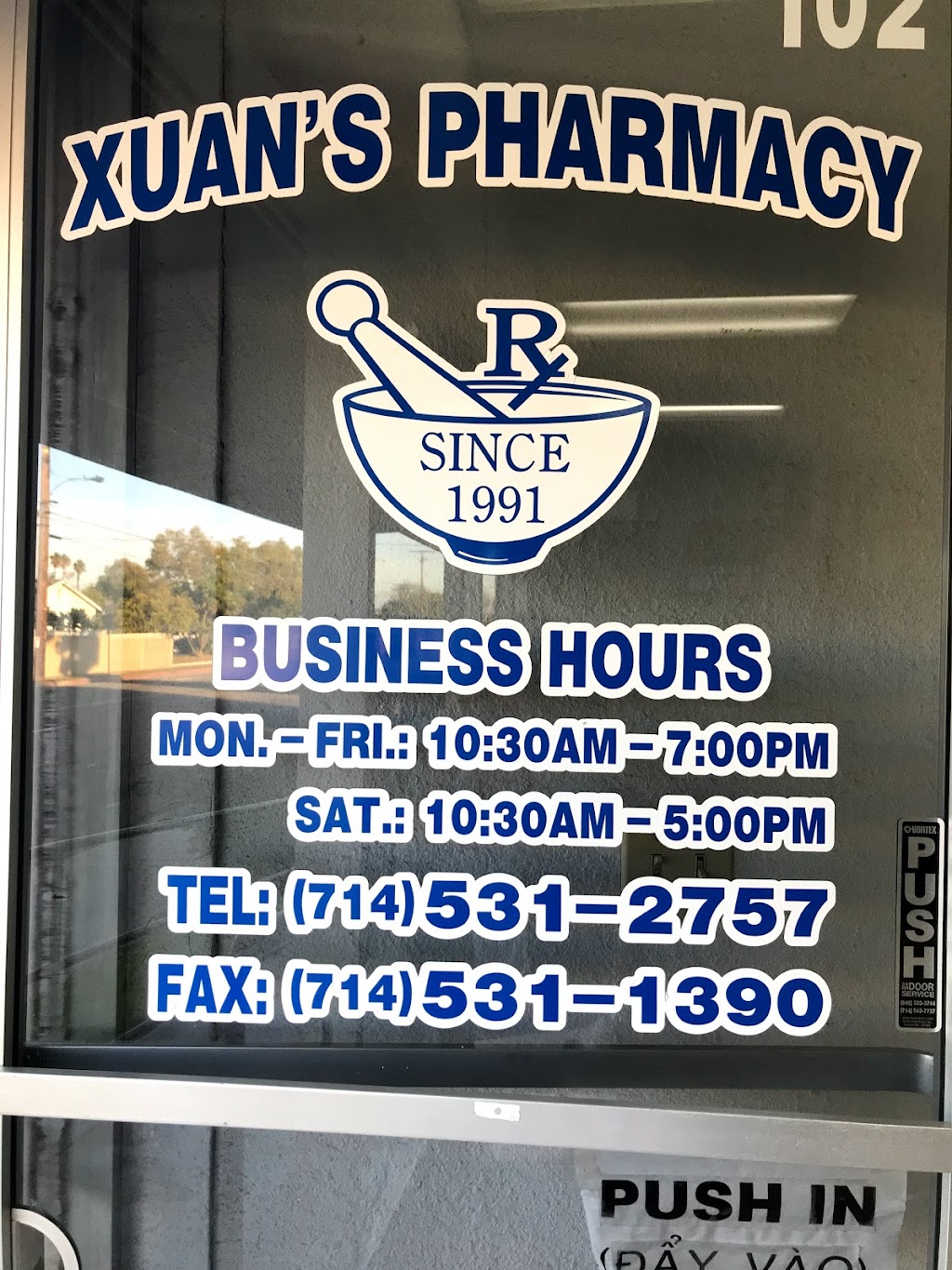 Xuans Pharmacy | 10495 Bolsa Ave #102, Westminster, CA 92683 | Phone: (714) 531-2757