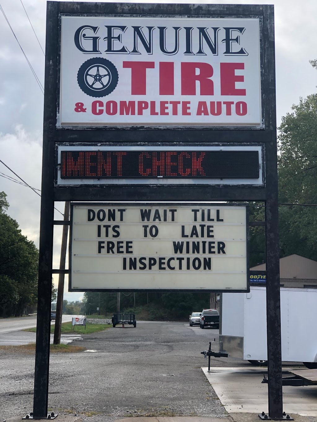 Genuine Tire & Complete Auto | 6755 Melton Rd, Portage, IN 46368, USA | Phone: (219) 841-9304