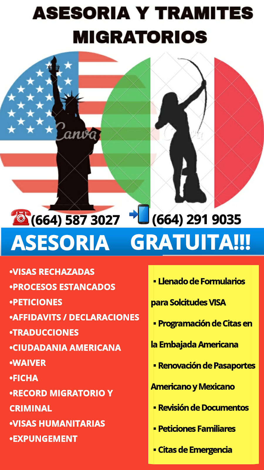 Asesoria y Tramites Migratorios Kass | Vista del Rey 2365, Otay Vista, Cañón del Padre, 22450 Tijuana, B.C., Mexico | Phone: 664 291 9035