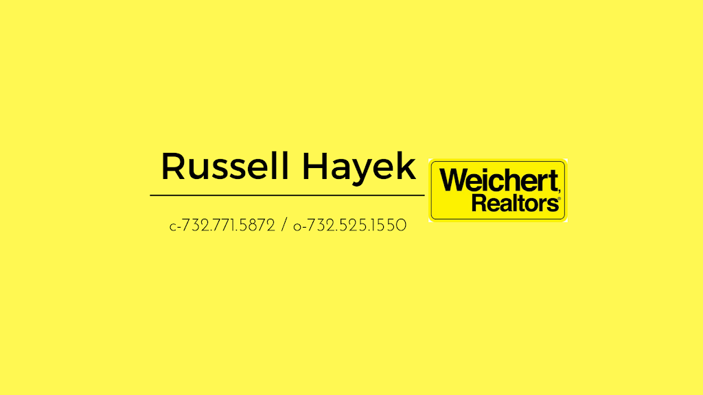 russell hayek, weichert realtors | 1394 U.S. 9, Old Bridge, NJ 08857, USA | Phone: (732) 771-5872