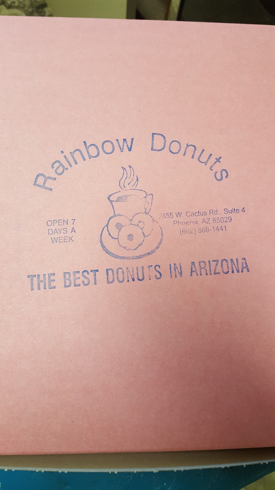 Rainbow donuts | 2855 W Cactus Rd UNIT 4, Phoenix, AZ 85029, USA | Phone: (602) 866-1441