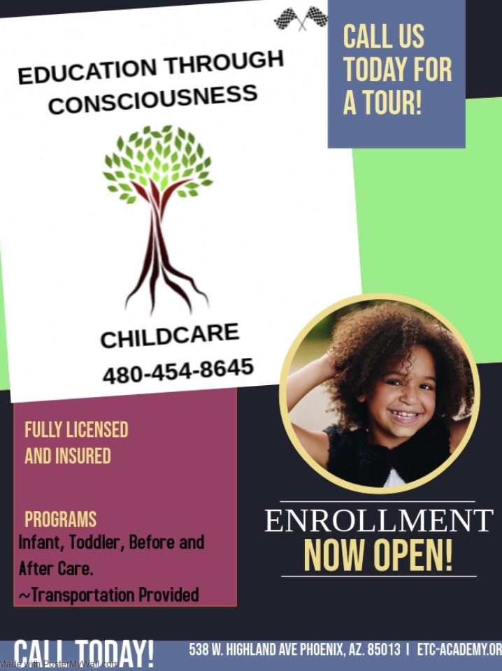 Education Through Consciousness Child Care | 2023 S 106th Ave, Tolleson, AZ 85353, USA | Phone: (480) 454-8645