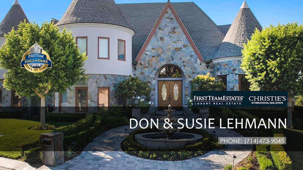 Don & Susie Lehmann - First Team Estates | 8028 E Santa Ana Canyon Rd, Anaheim, CA 92808, USA | Phone: (714) 473-9045