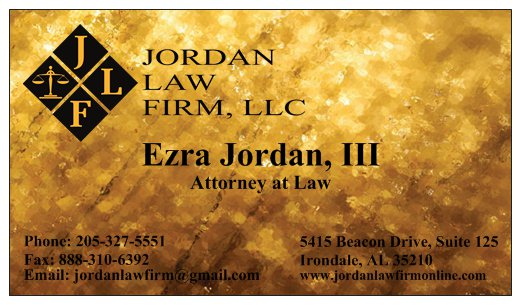 Jordan Law Firm, LLC | 5415 Beacon Dr Suite 125, Birmingham, AL 35210 | Phone: (205) 327-5551