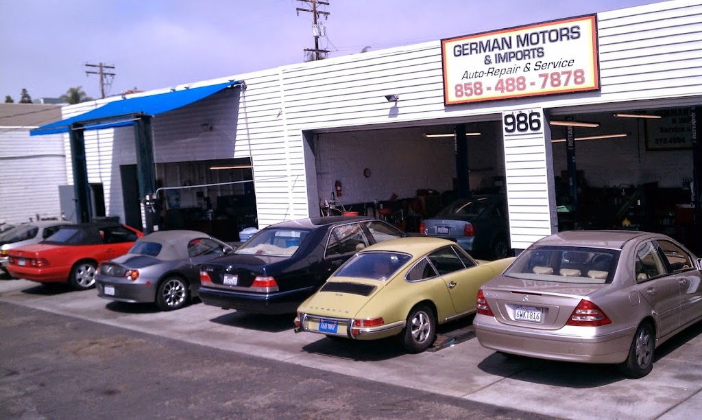 German Motors & Imports | 986 Turquoise St, San Diego, CA 92109, USA | Phone: (858) 488-7878