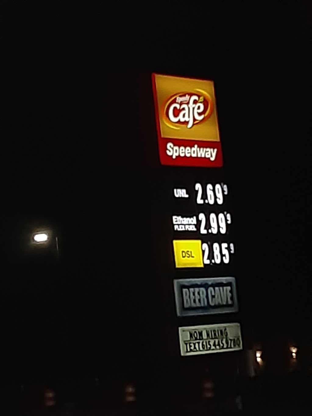 Speedway | 1619 New Salem Rd, Murfreesboro, TN 37128, USA | Phone: (615) 867-1794