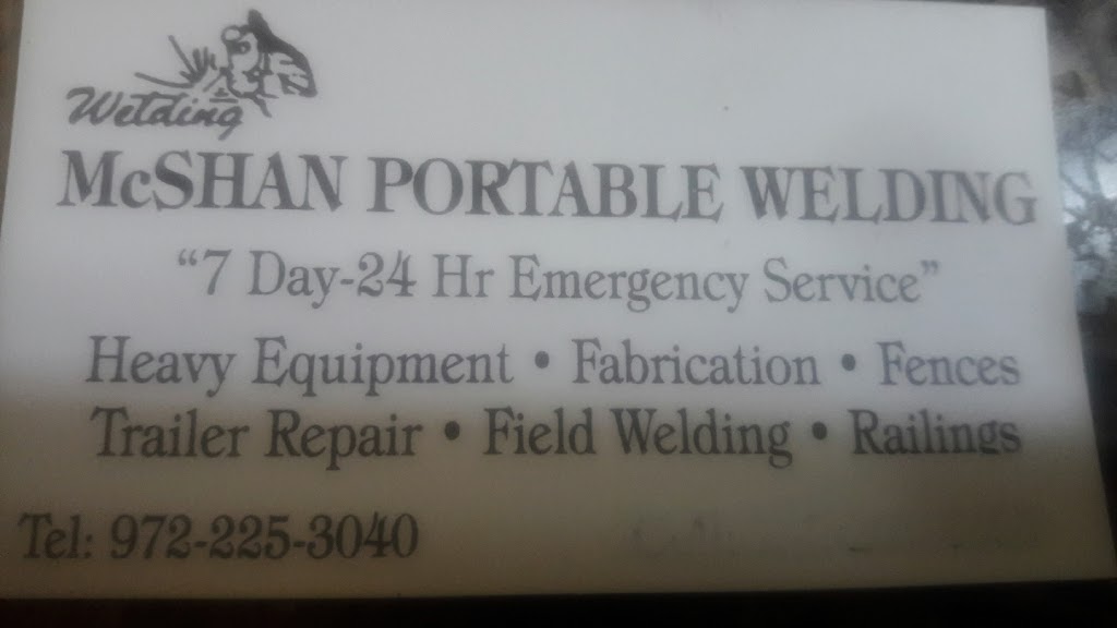 Mcshan Portable Welding Service | 6535 Gentle River Dr, Dallas, TX 75241, USA | Phone: (972) 225-3040
