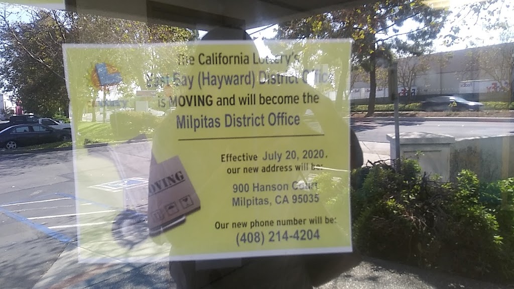 California Lottery District Office | 900 Hanson Ct, Milpitas, CA 95035, USA | Phone: (408) 214-4204