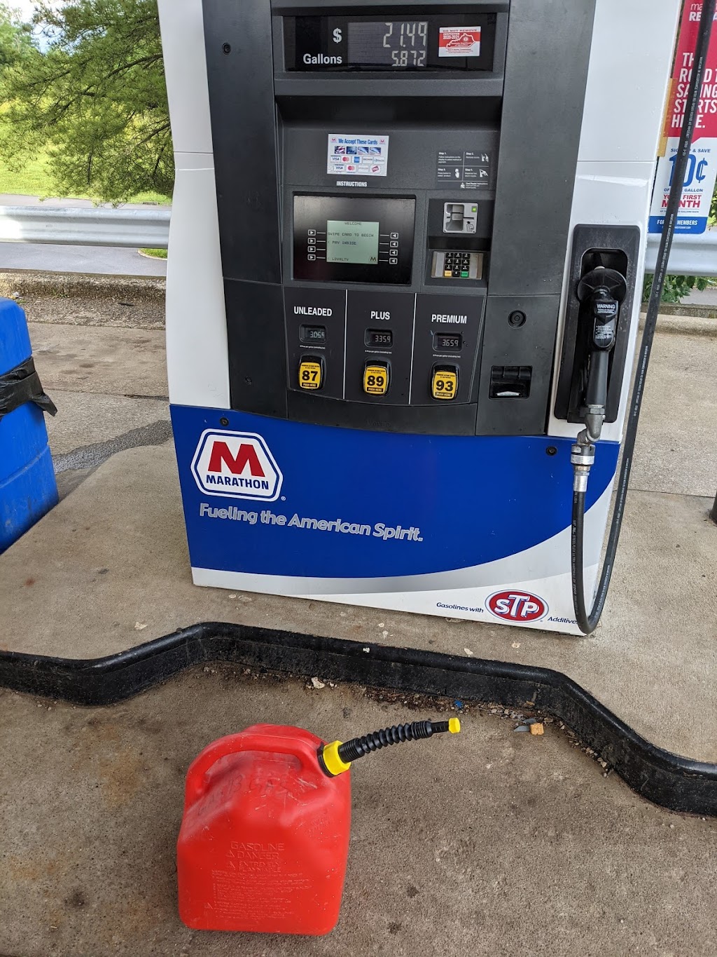 Marathon Gas (A one Food Mart) | 8901 W State Hwy 22, Crestwood, KY 40014, USA | Phone: (502) 241-2929