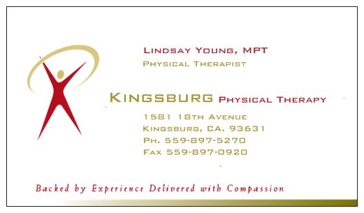 Kingsburg Physical Therapy | 1581 18th Ave, Kingsburg, CA 93631, USA | Phone: (559) 897-5270