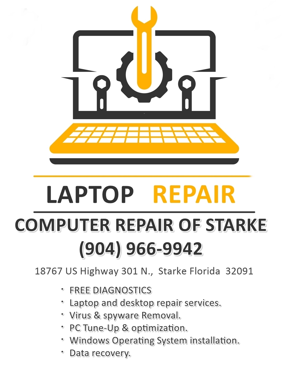 Computer Repair of Starke | 18767 US-301, Starke, FL 32091, USA | Phone: (904) 966-9942