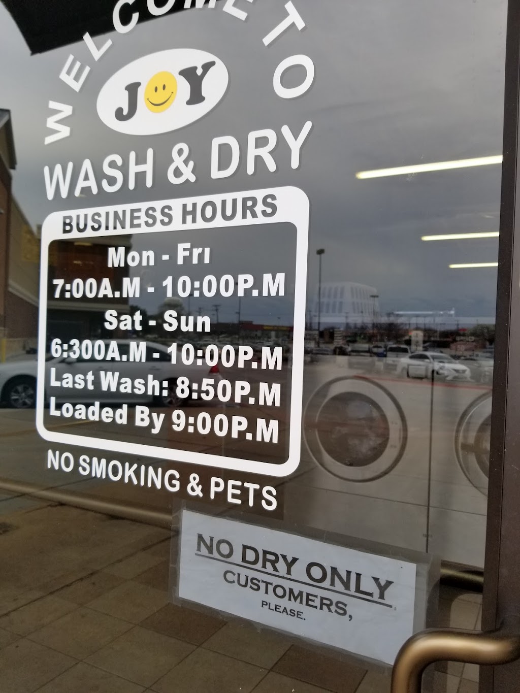 Joy Wash & Dry | 1060 N Main St #117, Euless, TX 76039, USA | Phone: (214) 790-2229