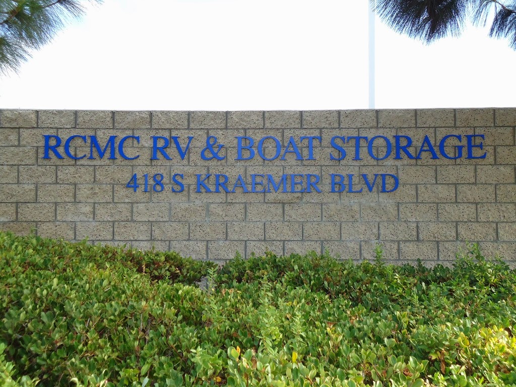 RCMC RV & Boat Storage | 418 S Kraemer Blvd, Brea, CA 92821, USA | Phone: (714) 292-1653