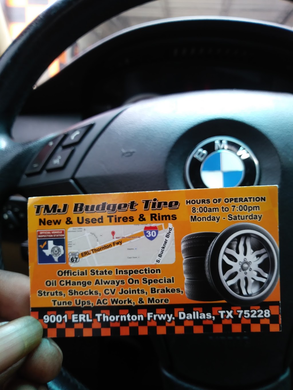 TMJ Budget Tire | 9001 E R L Thornton Fwy, Dallas, TX 75228, USA | Phone: (214) 328-1498
