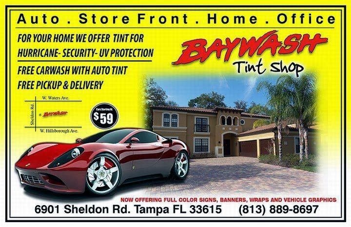Baywash Tint Shop | 6901 Sheldon Rd, Tampa, FL 33615, USA | Phone: (813) 263-7072