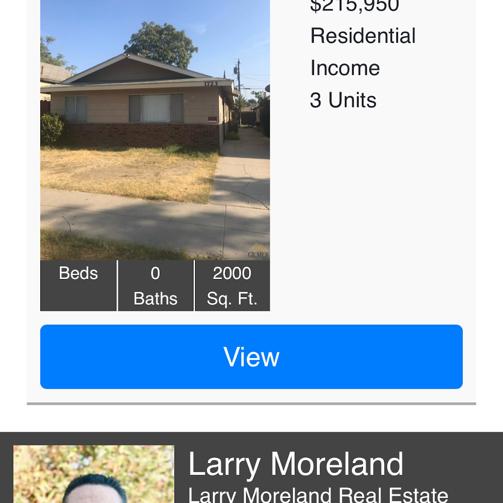 Larry Moreland Real Estate | 404 Hollyhill Dr, Bakersfield, CA 93312, USA | Phone: (661) 201-8820