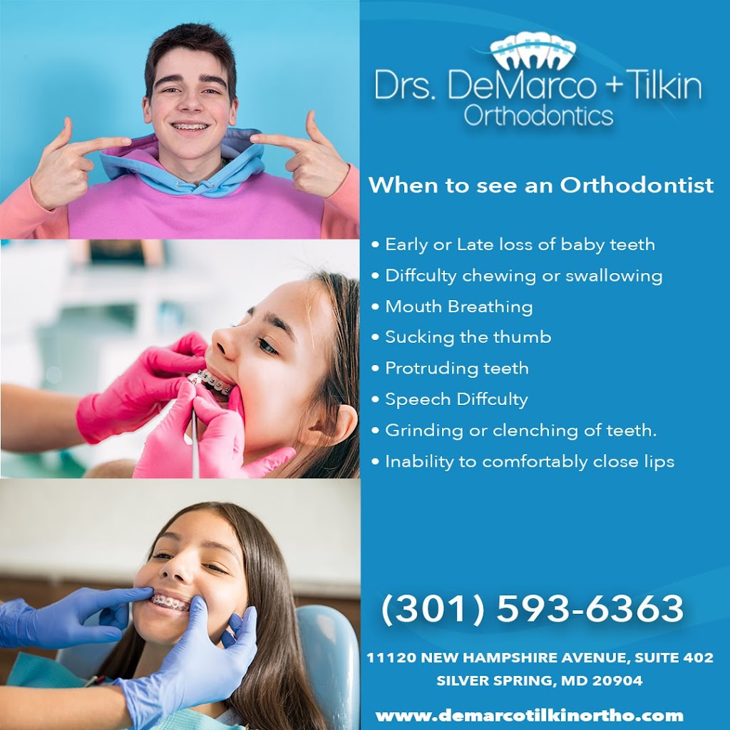 Drs. DeMarco & Tilkin Orthodontics | 11120 New Hampshire Ave #402, Silver Spring, MD 20904, USA | Phone: (301) 593-6363