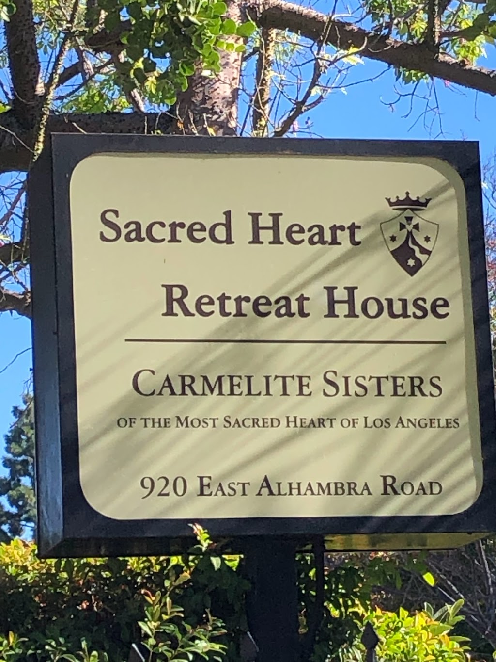 Sacred Heart Retreat House | 920 E Alhambra Rd, Alhambra, CA 91801, USA | Phone: (626) 289-1353