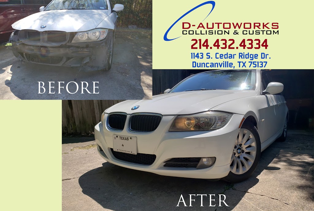 D-Autoworks | 1143 S Cedar Ridge Dr, Duncanville, TX 75137, USA | Phone: (214) 432-4334