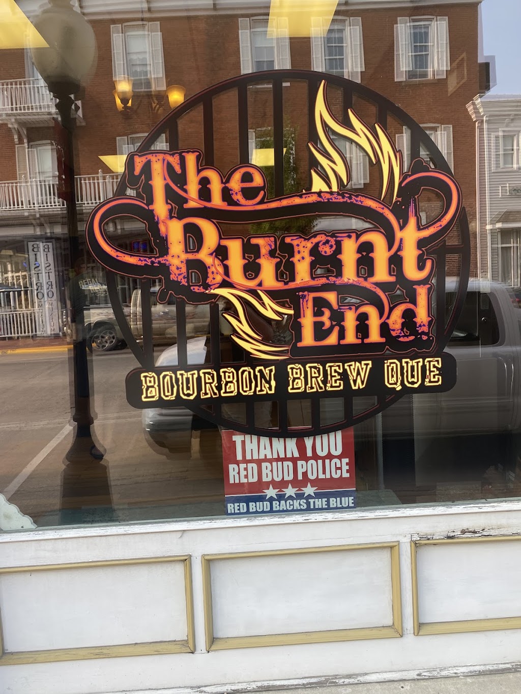 The Burnt End | 101 E Market St, Red Bud, IL 62278, USA | Phone: (618) 282-2271