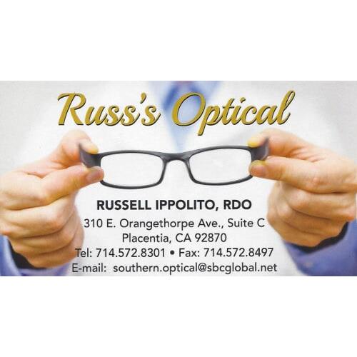 Russs Optical | 310 E Orangethorpe Ave STE C, Placentia, CA 92870, USA | Phone: (714) 572-8301