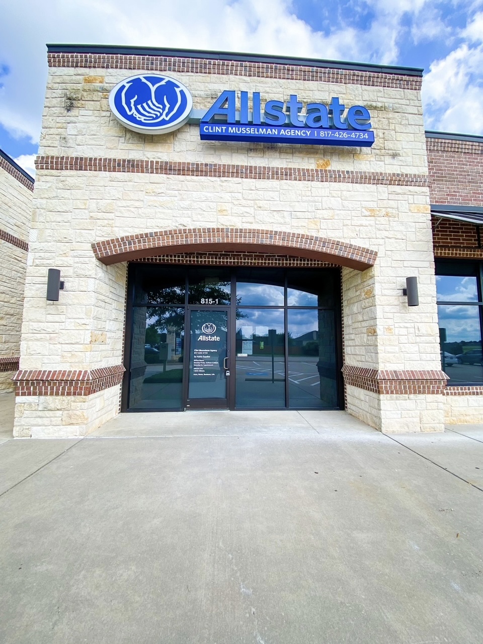 Allstate Insurance: Clinton Musselman | 815 SW Alsbury Blvd #1, Burleson, TX 76028, USA | Phone: (817) 426-4734